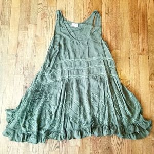 Free People - Medium Green Dress